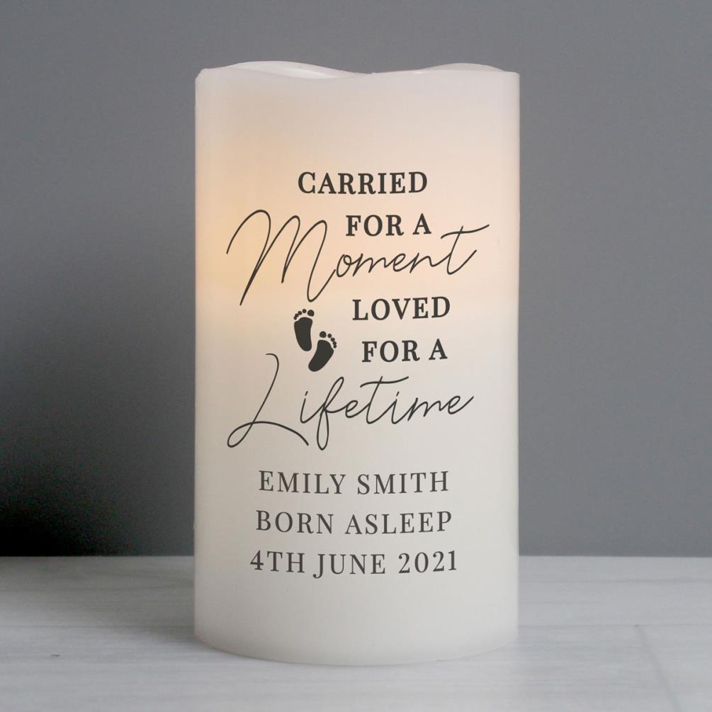 Personalised Carried For A Moment LED Candle Extra Image 2